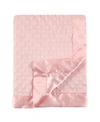 HUDSON BABY MINKY BLANKET WITH DOTTED MINK BACKING BABY GIRL, ONE SIZE