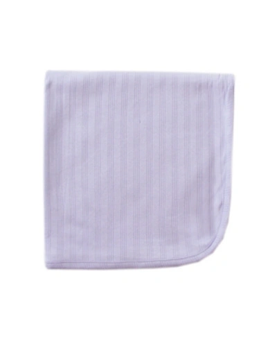 Touched By Nature Organic Cotton Receiving/swaddle Blanket, One Size In Lavender