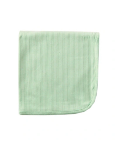 Touched By Nature Organic Cotton Receiving/swaddle Blanket, One Size In Sage