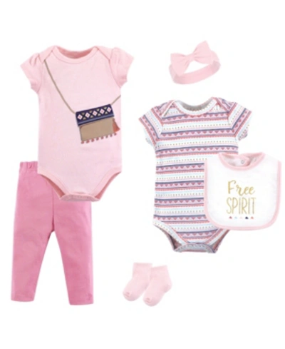 Little Treasure Kids' Clothing Set, 6 Piece Set In Pink