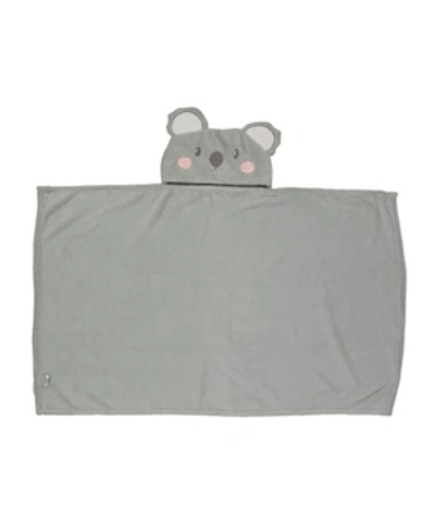 Jesse & Lulu 3 Stories Trading Toddler Plush Koala Hooded Blanket In Gray