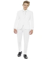 OPPOSUITS TEEN BOYS WHITE KNIGHT SLIM FIT SOLID SUIT