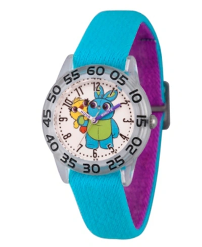 Ewatchfactory Kids' Boy's Disney Toy Story 4 Bunny Ducky Blue Plastic Time Teacher Strap Watch 32mm