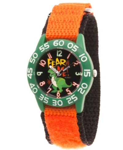 Ewatchfactory Kids' Boy's Disney Toy Story 4 Rex Orange Plastic Time Teacher Strap Watch 32mm