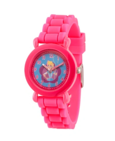 Ewatchfactory Kids' Girl's Disney Toy Story 4 Bo Peep Pink Plastic Time Teacher Strap Watch 32mm
