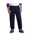 Haggar Husky Boys The Jogger, Reg Fit, Flat Front Pant In Navy