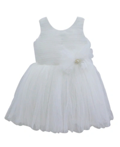 Popatu Babies' White Elegant Dress