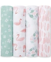 ADEN BY ADEN + ANAIS BABY GIRLS PRINTED MUSLIN SWADDLES, PACK OF 4