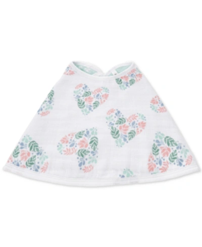 Aden By Aden + Anais Kids'  Baby Girls Briar Rose Cotton Burpy Bib In Pink