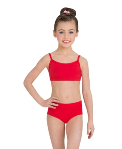 Capezio Kids' Big Girls Camisole Bra Top In Red