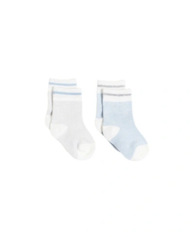 Snugabye Kids' Gertex  Dream Infant Girls 2 Pack Boot Sock In Blue Gray