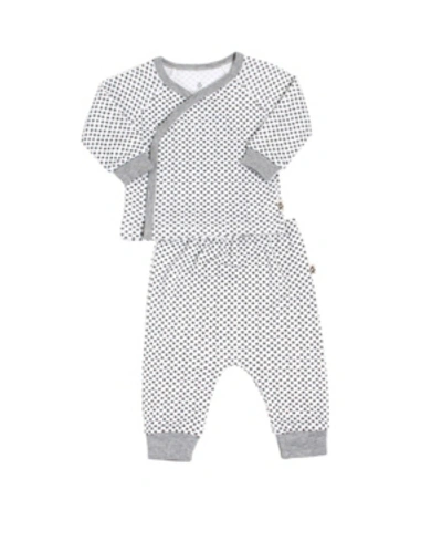 Snugabye Kids' Gertex  Dream Infant Boys Kimono Top And Pant Play & Sleep Set In Dark Gray