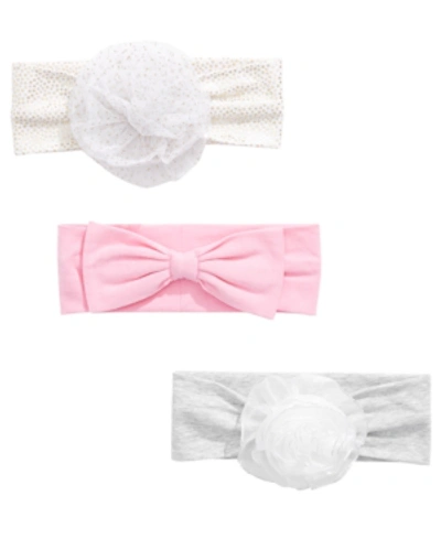 First Impressions Kids' Baby Girls 3-pc. Headband Set In Cali Pink