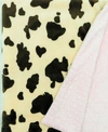 Lil' Cub Hub Minky Baby Boy Blanket In Cow Baby Print