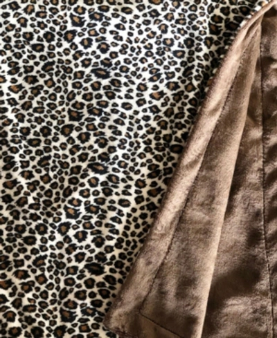 Lil' Cub Hub Minky Baby Boy Girl Blanket In Cheetah Brown