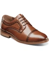 Stacy Adams Dickinson Cap Toe Derby In Cognac