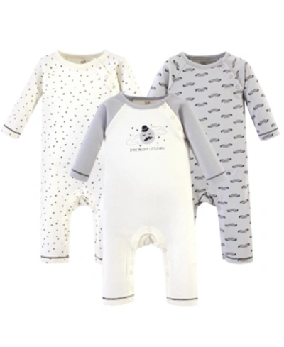 Touched By Nature Baby Boys And Girls Organic Cotton Coveralls In Mr. Moon