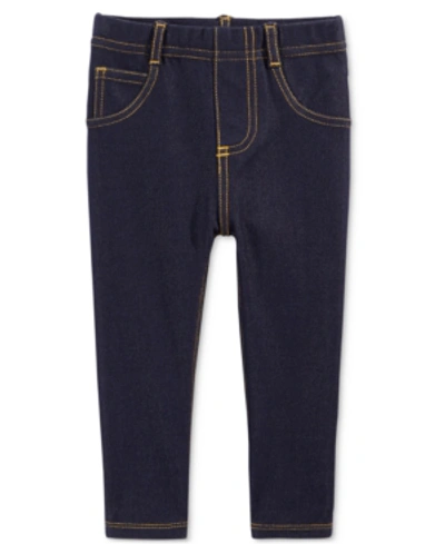 First Impressions Babies' Toddler Girls Denim Jeggings, Created For Macy's In Indigo