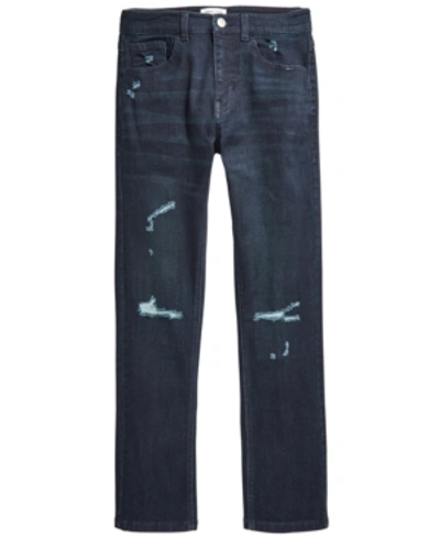 Ring Of Fire Kids' Distressed Denim Slim-fit Jeans, Big Boys (8-20), Created For Macy's In Medusa