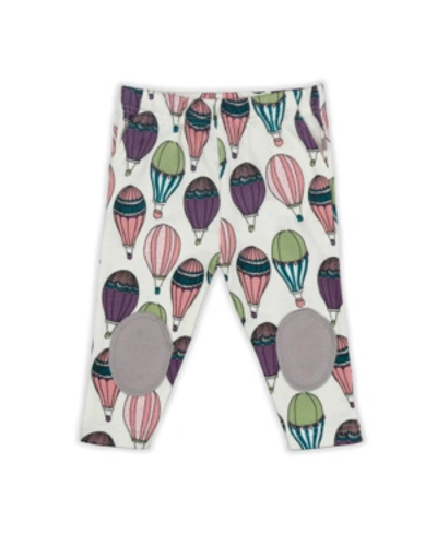 Pureheart Organics Kids' Baby Girls Hot Air Balloons Patch Trouser In Ivory