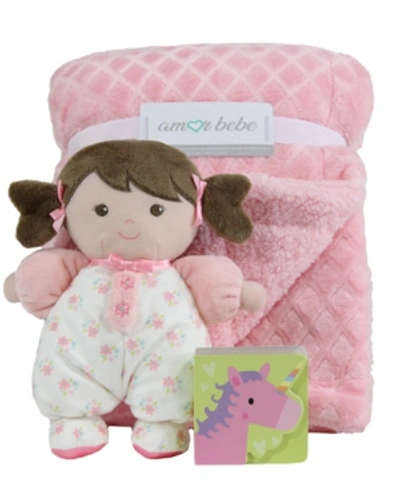 3 Stories Trading Baby Boys And Girls Bedtime Gift Set In Pink