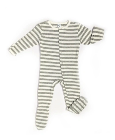 Earth Baby Outfitters Baby Boys And Girls Organic Viscose From Bamboo Footie In Gray