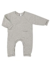 Earth Baby Outfitters Baby Boys Or Baby Girls Footless Coverall In Gray