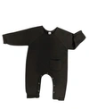 Earth Baby Outfitters Baby Boys Or Baby Girls Footless Coverall In Black