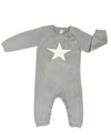 EARTH BABY OUTFITTERS BABY BOYS OR BABY GIRLS STAR FOOTLESS COVERALL
