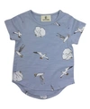 EARTH BABY OUTFITTERS BABY BOYS AND GIRLS ORGANIC COTTON SWANS T-SHIRTS
