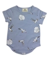 EARTH BABY OUTFITTERS TODDLER BOYS AND GIRLS ORGANIC COTTON SWANS T-SHIRTS