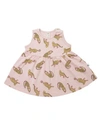 EARTH BABY OUTFITTERS BABY GIRLS ORGANIC COTTON LEOPARD DRESS