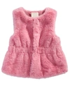 FIRST IMPRESSIONS BABY GIRL FAUX FUR VEST