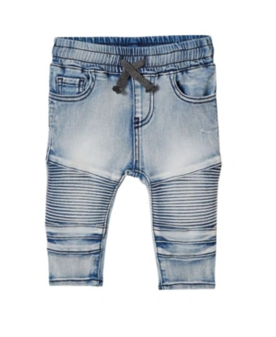 Cotton On Baby Boys Jay Moto Jeans In Blue