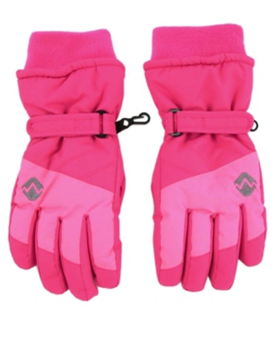 Abg Accessories Kids' Big Girls Ski Glove In Pink