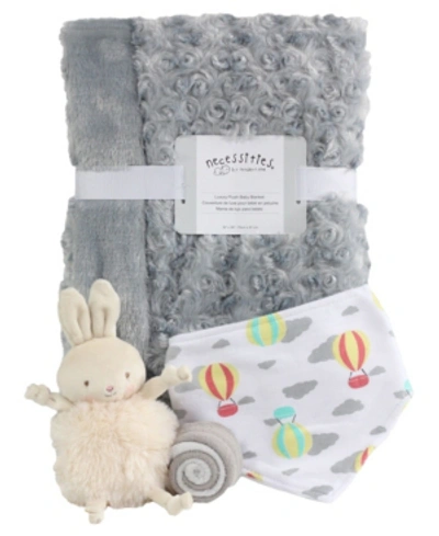 3 Stories Trading Baby Boys And Girls Roly Poly 5 Piece Baby Gift Set In Gray