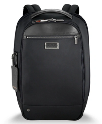 Briggs & Riley Men's Medium Slim Backpack In Black