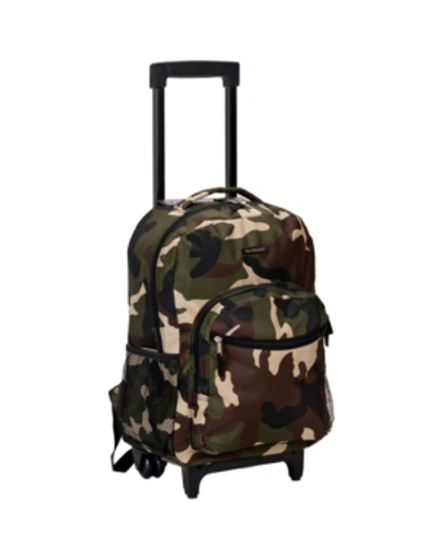 Rockland 17" Rolling Backpack In Camo