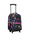 Rockland 17" Rolling Backpack In Black 2