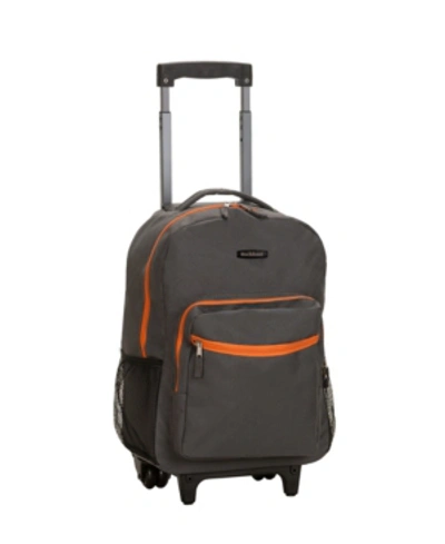 Rockland 17" Rolling Backpack In Charcoal