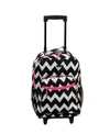 Rockland 17" Rolling Backpack In Pink 2