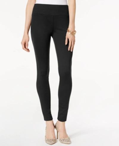 Inc International Concepts Women's Pull-on Ponte Pants, Created For Macy's In Deep Black