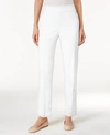 Alfred Dunner Classics Allure Pull-on Slim-leg Pants In White