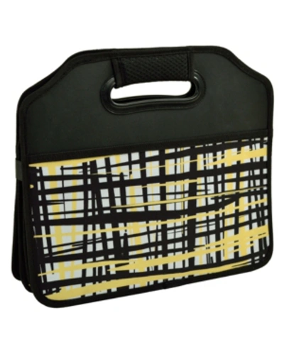 Picnic At Ascot Original 3 Section Folding Trunk, Tailgate, Shopping Organizer In Yellow