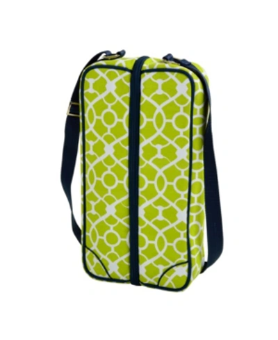 Picnic At Ascot Tote With Blanket And Insulated Coffee Flask In Green