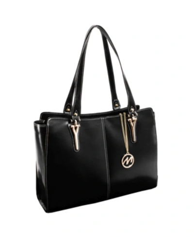 Mcklein Glenna Ladies Tote With Tablet Pocket In Black
