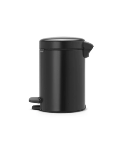 Brabantia Step Trash Can Newicon, 0.8 Gallon In Black