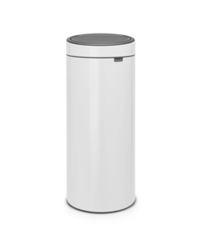 Brabantia Touch Top Can, 8 Gallon In White
