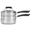 Range Kleen 2qt Stainless Steel Covered Double Boiler Set In Stainless Steel