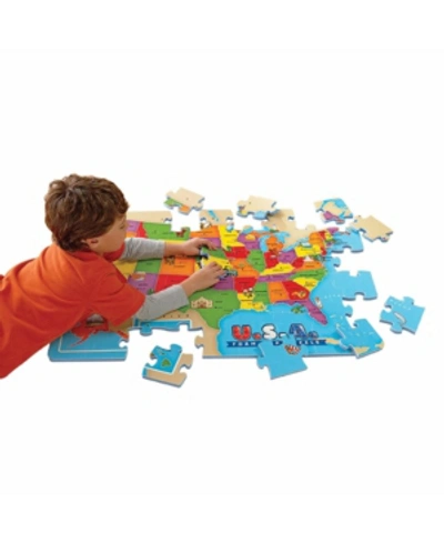 Educational Insights Usa Foam Map Floor Puzzle- 54 Pieces In No Color